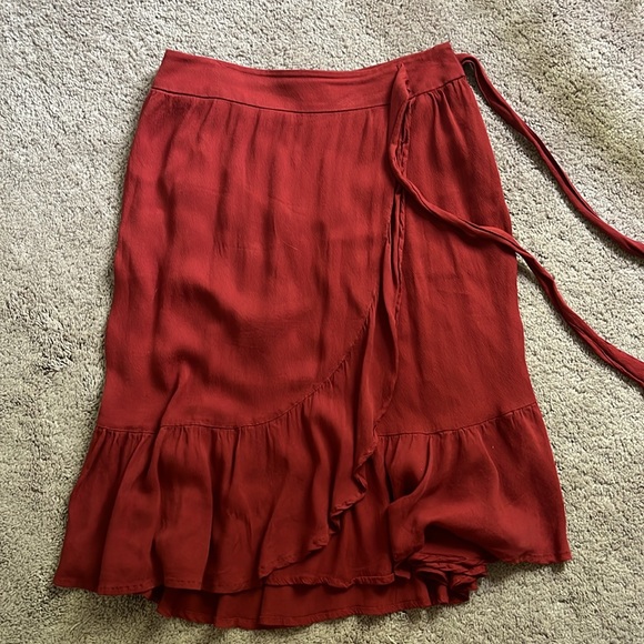LOFT Faux Wrap Skirt - Picture 2 of 5